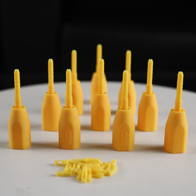 Medizinische Kleinteile aus gelbem DLP-Material